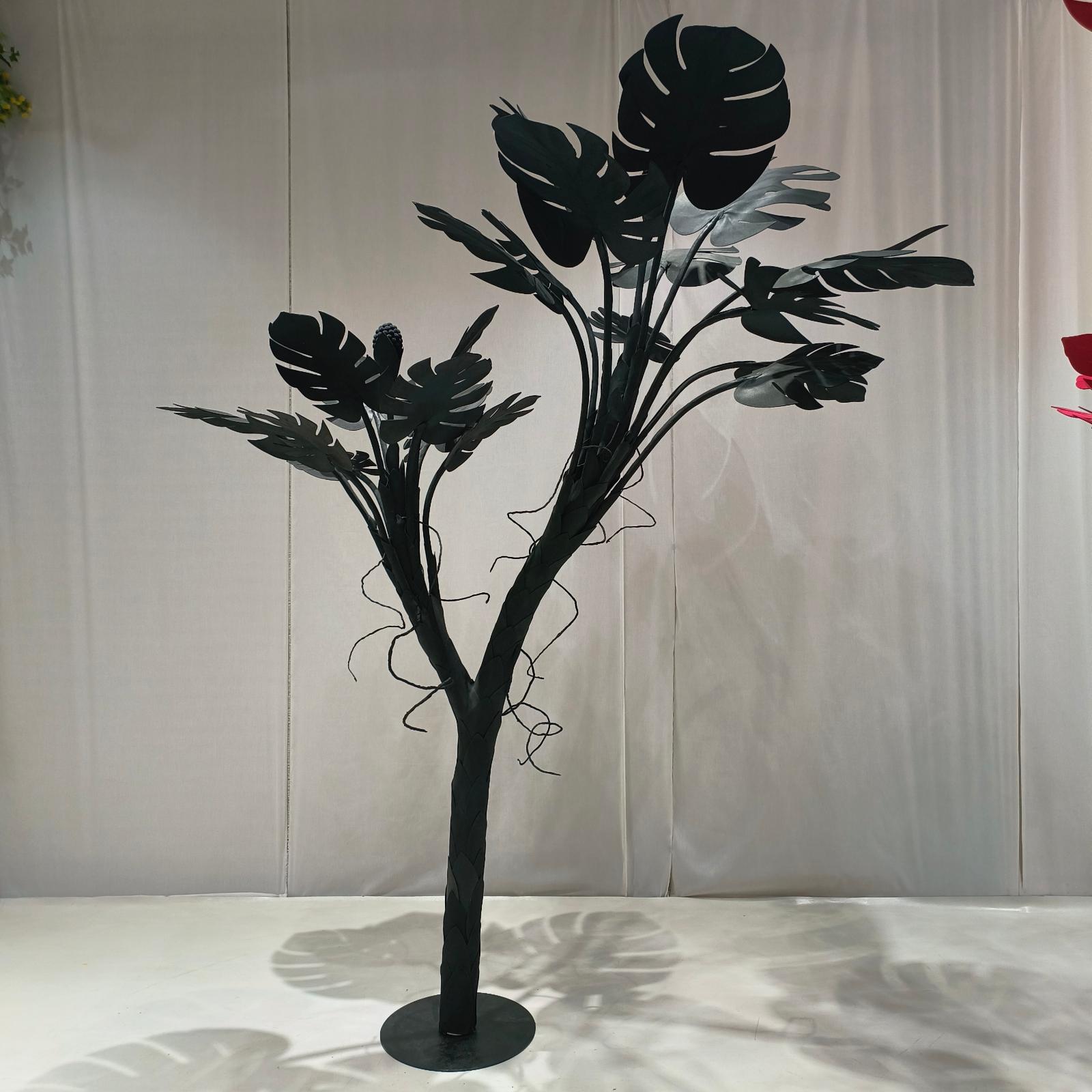 Τεχνητό Δέντρο Eva Μονστέρα "Noir Leaf"  Μαύρο 320 εκ.