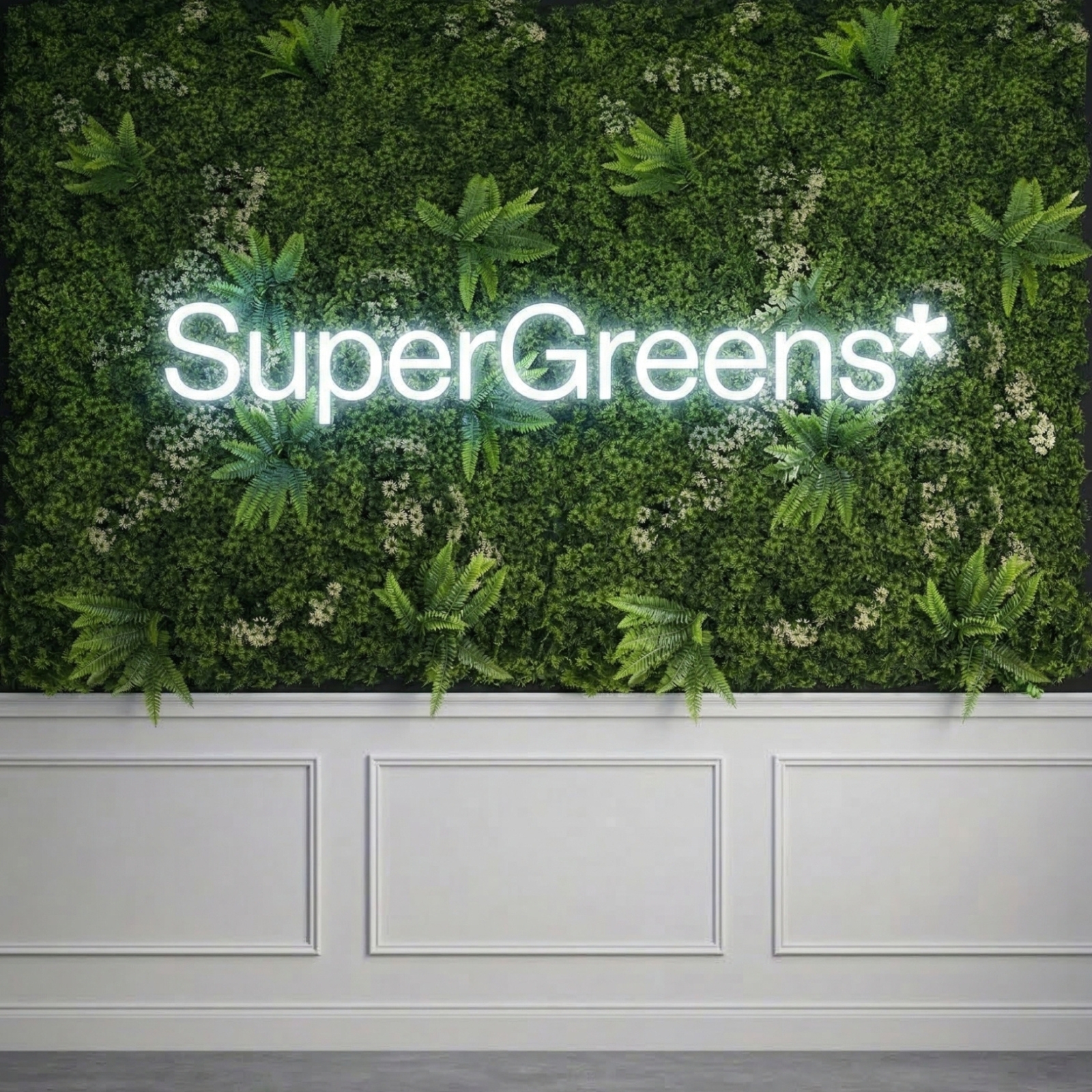 Τεχνητή Φυλλωσιά Moss "Silva Luminis" Πράσινη 100x100 εκ.