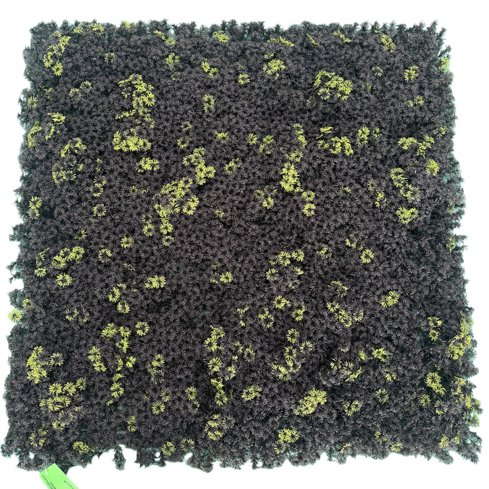 Τεχνητή Φυλλωσιά Moss "Ombra Chiara" Μαύρη 100x100 εκ.
