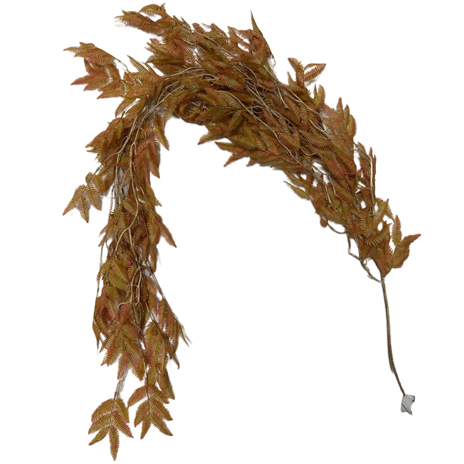 Τεχνητή Γιρλάντα Φτέρη "Earth Fern" Καφέ 190 εκ.