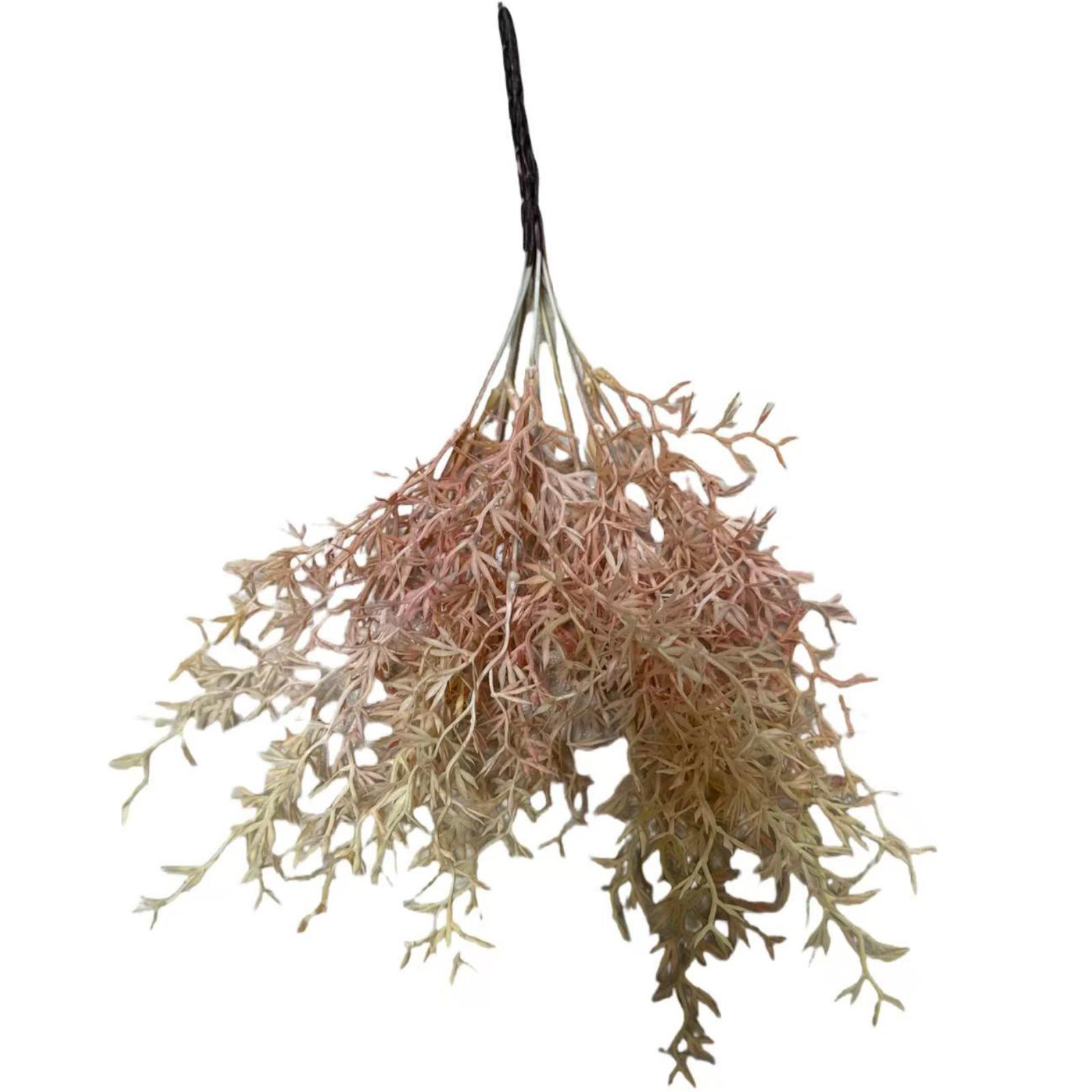Τεχνητή Χωνευτή Φτέρη Staghorn "Velvet Horn" Ροζ 40 εκ.