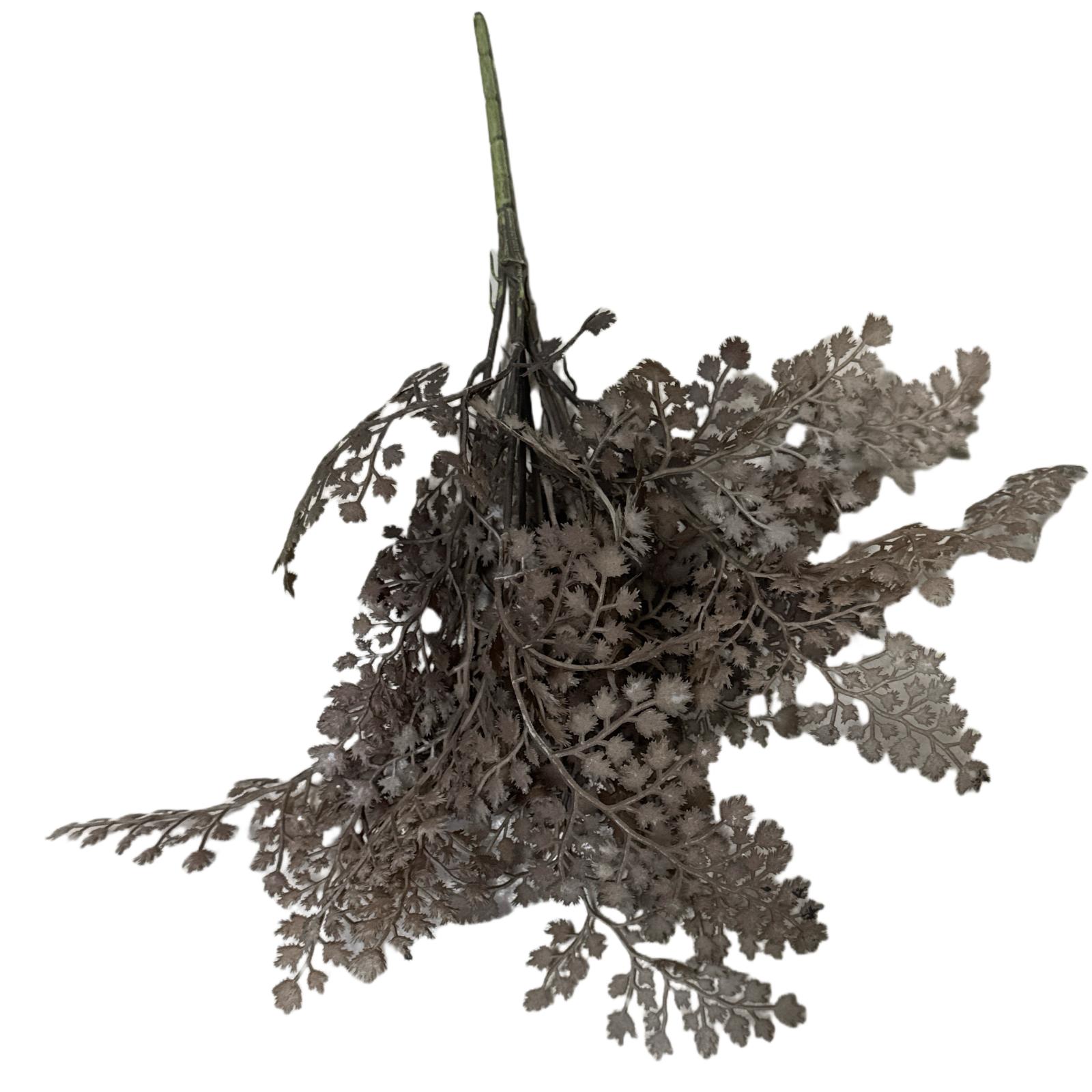 Τεχνητή Χωνευτή Φτέρη "Dark Root" Καφέ 40 εκ.