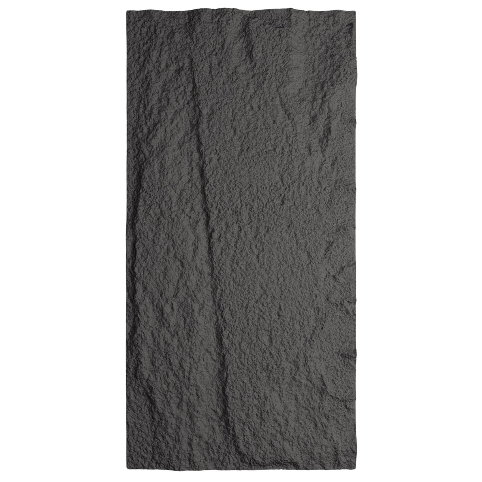 Τεχνητός Τοίχος PU Stone "Obsidian"  Ανοιχτό Μαύρο 120x60x3 εκ.