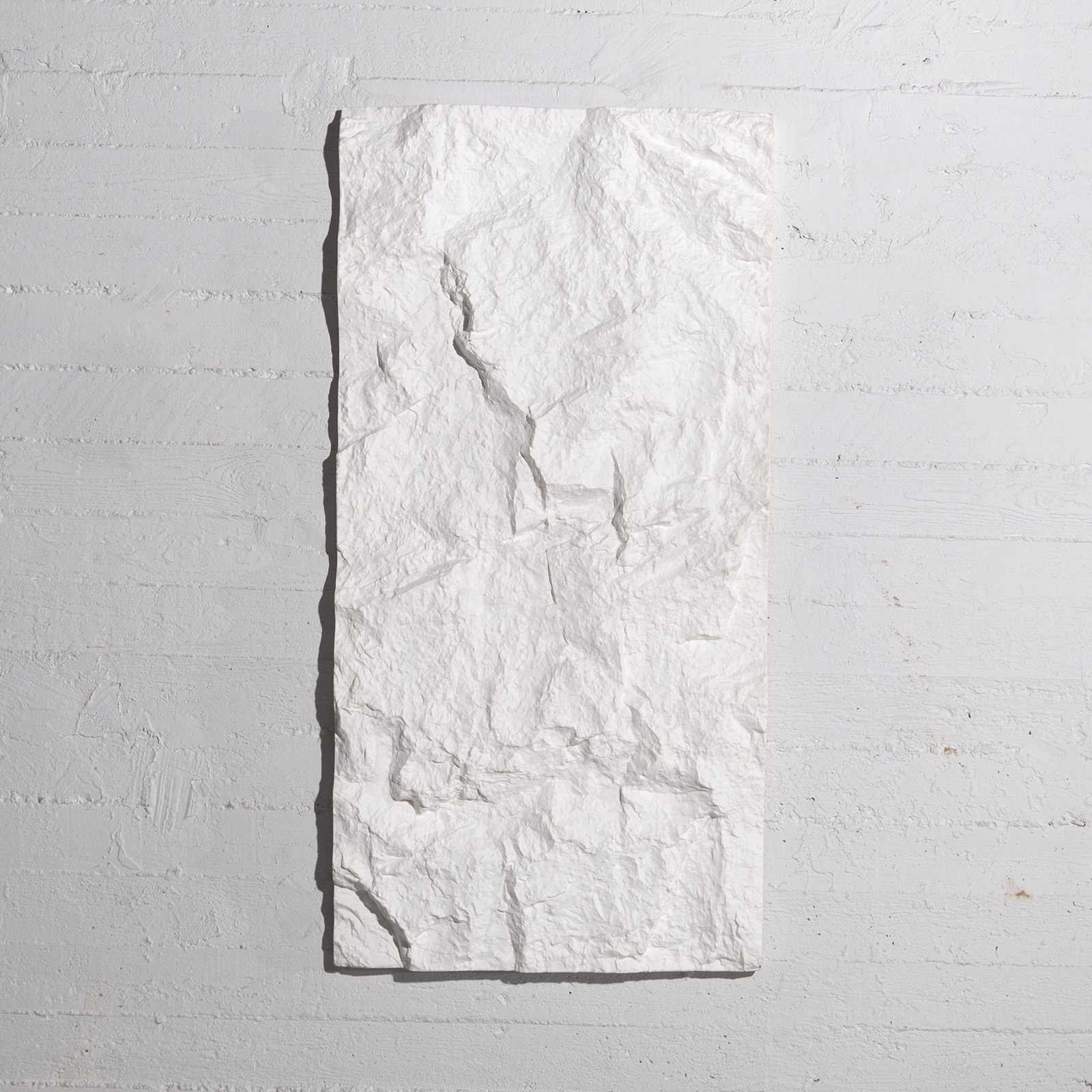 PU Rock Wall "Vesuvius" Alabaster White 120x60x5,6 cm.