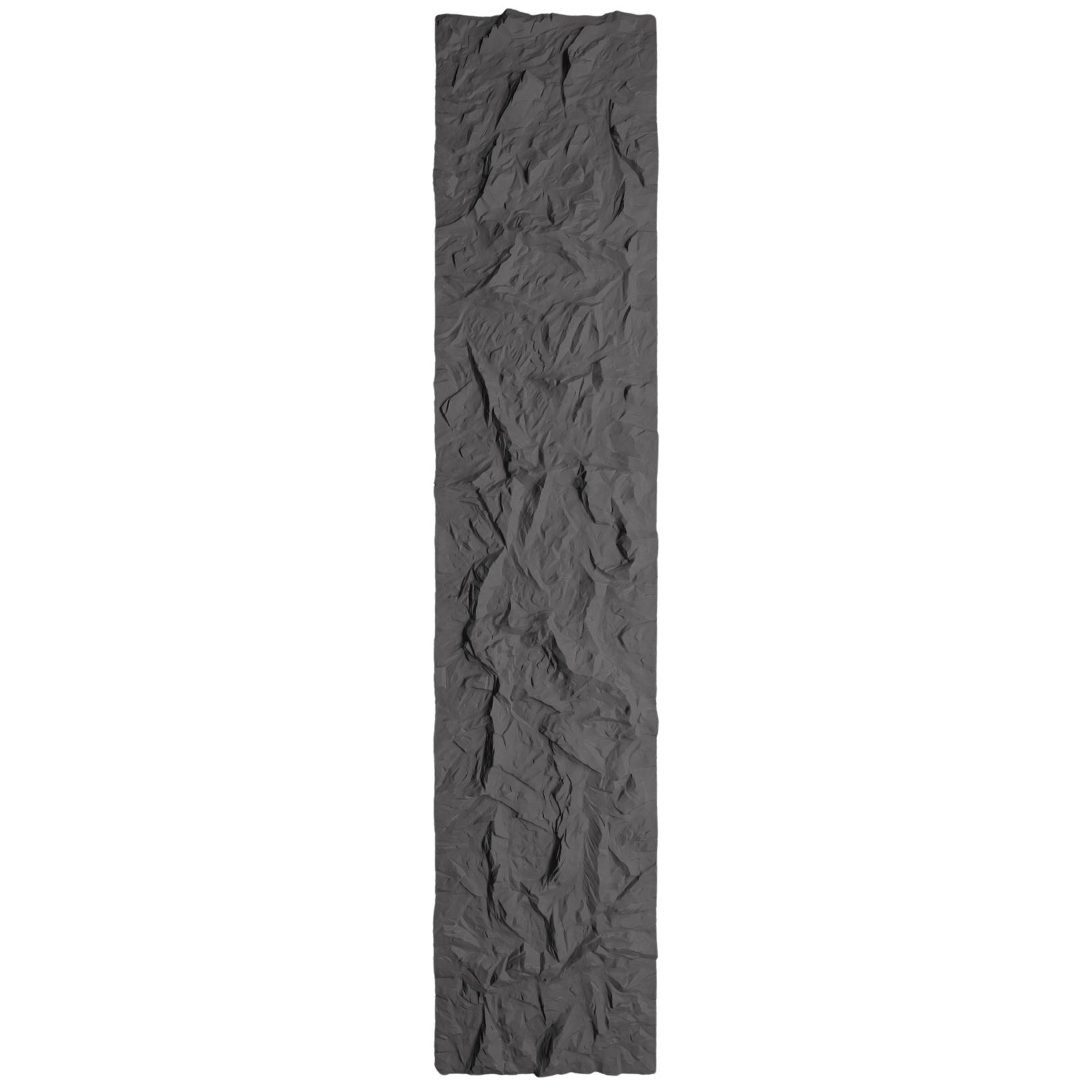 Τεχνητός Τοίχος PU Rock "Vesuvius" Ανοιχτό Μαύρο 290x60x5 εκ.