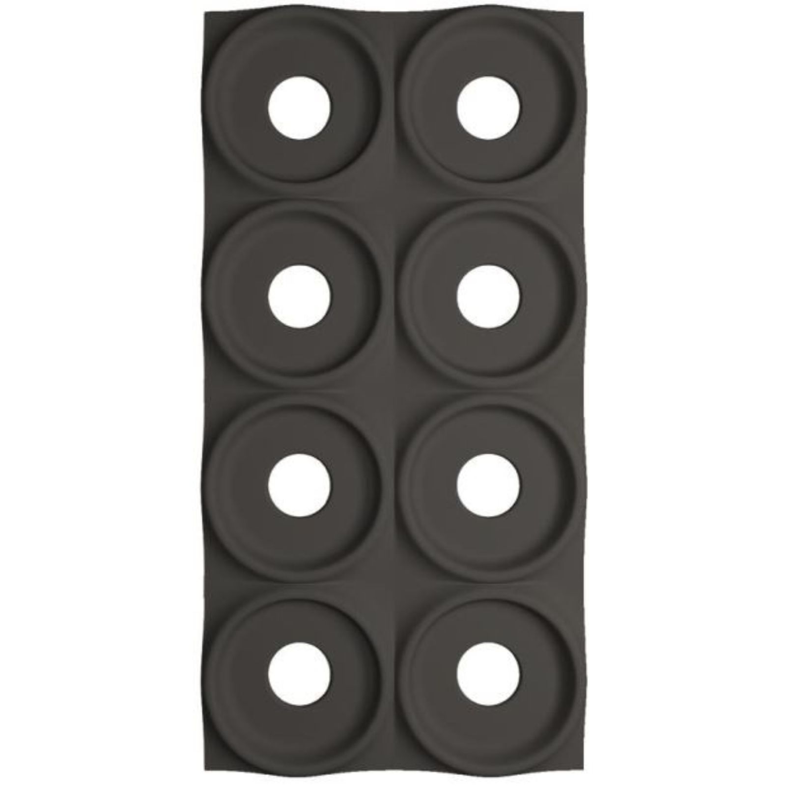 Τεχνητός Τοίχος PU Gap "Dots" Ανοιχτό Μαύρο 120x60x3 εκ.