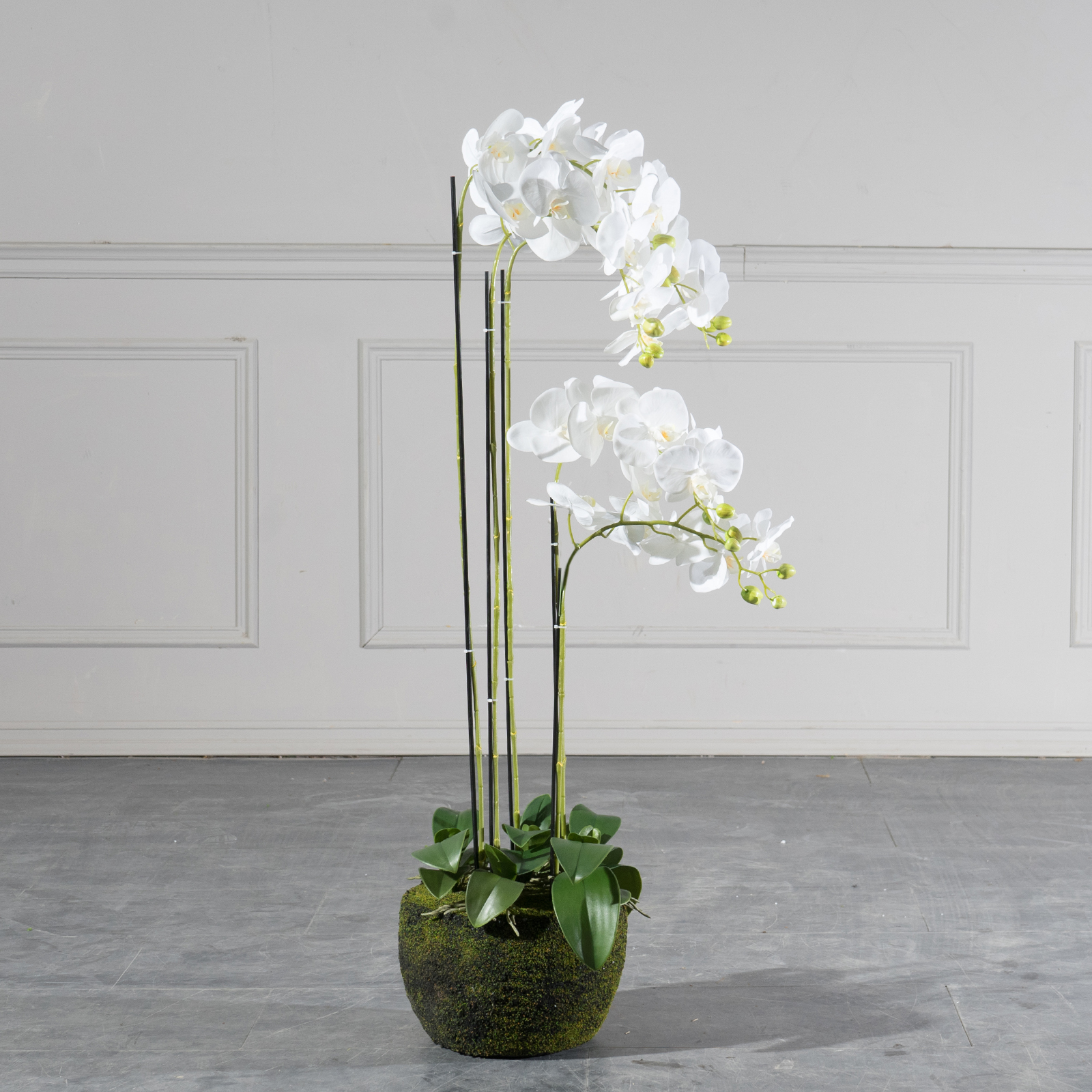 Τεχνητό Φυτό Ορχιδέα Phalaenopsis Λευκό 110 εκ.