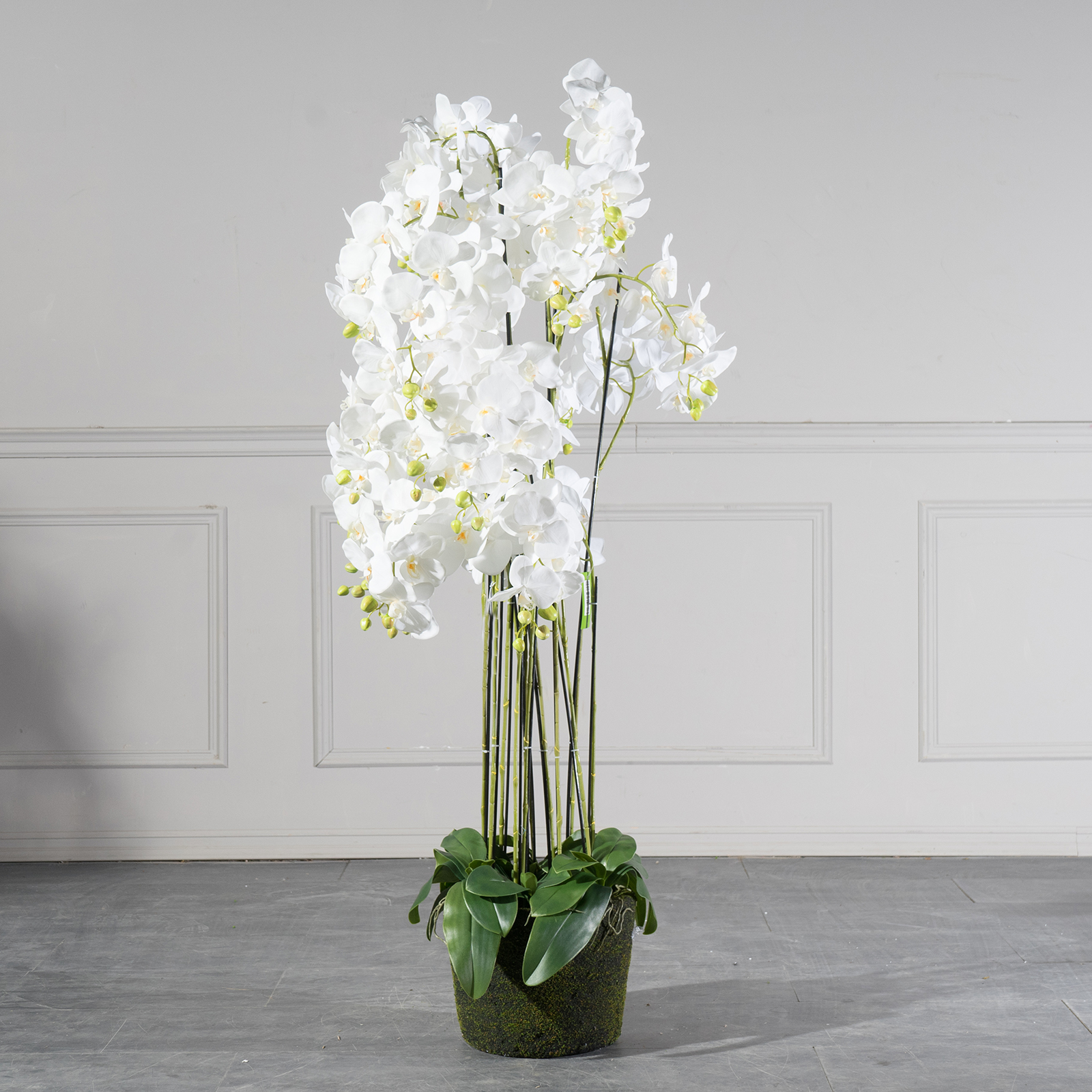 Τεχνητό Φυτό Ορχιδέα Phalaenopsis Λευκό 153 εκ.
