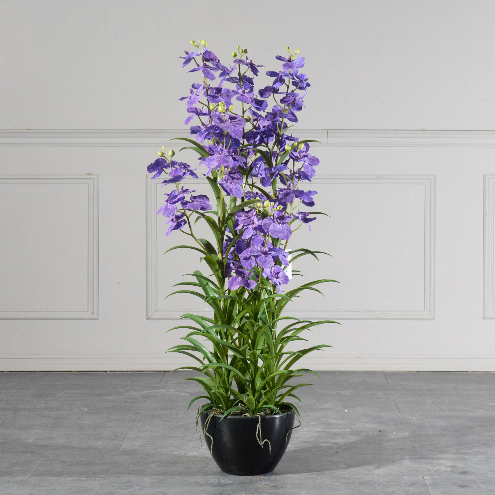 Τεχνητό Φυτό Ορχιδέα "Cymbidium Orchid" Μωβ 120 εκ.