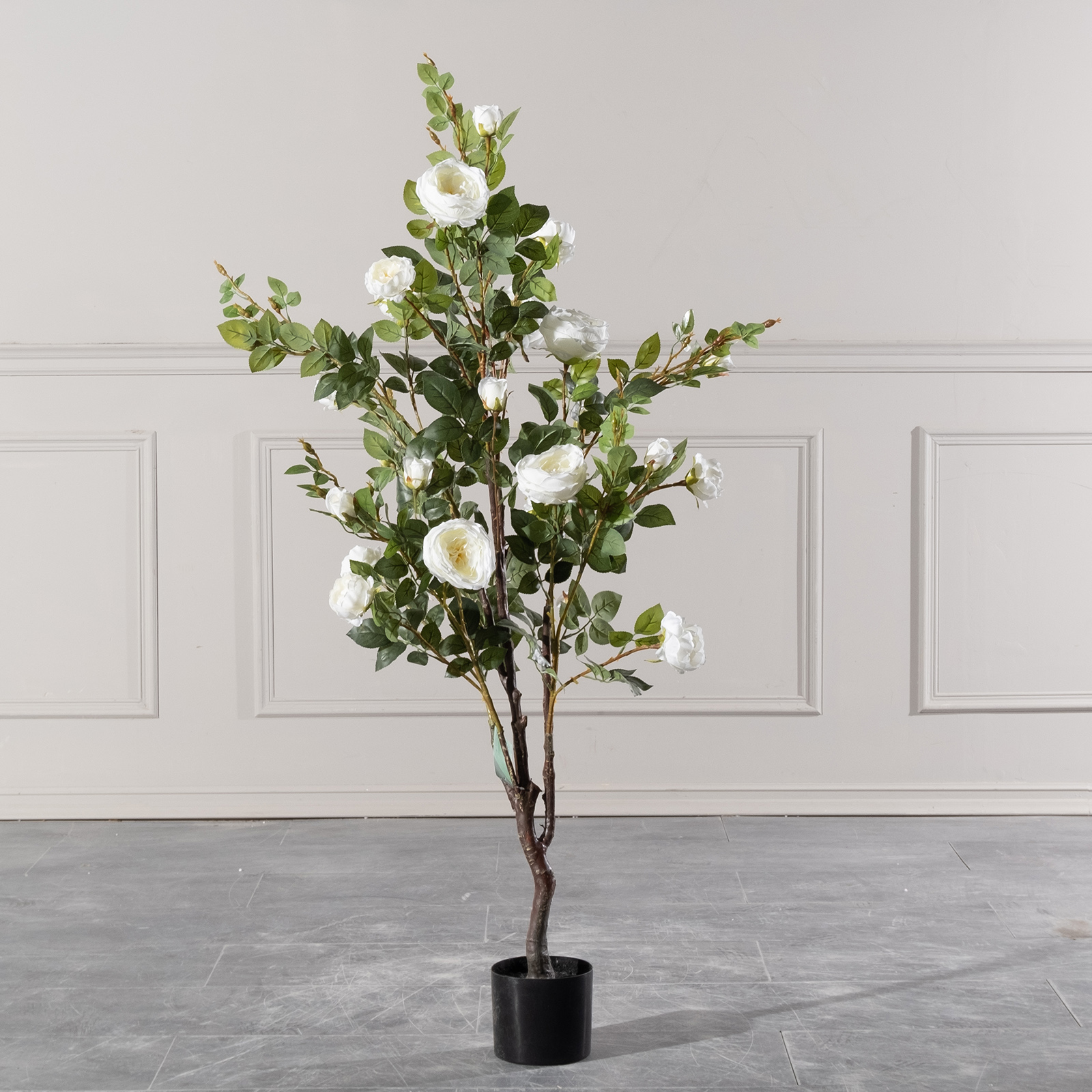 Τεχνητό Δέντρο Τριανταφυλλιά "Centifolia"  Εκρου 60x60x140 εκ.